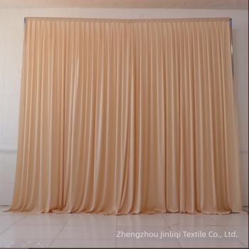 Perdea de fundal pentru nuntă, poliester mătase lapte, lucrată manual, draperie de scenă