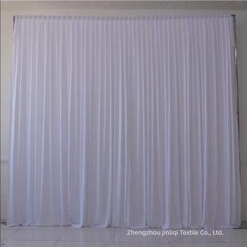 Perdea de fundal pentru nuntă, poliester mătase lapte, lucrată manual, draperie de scenă