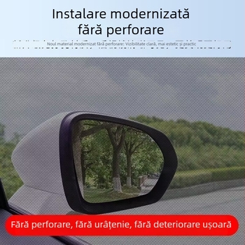 Plasă pentru geam auto anti-țânțari, cu protecție solară și perdea laterală pentru intimitate