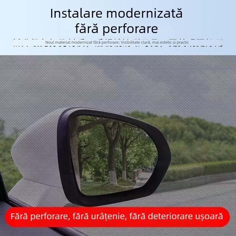 Plasă pentru geam auto anti-țânțari, cu protecție solară și perdea laterală pentru intimitate