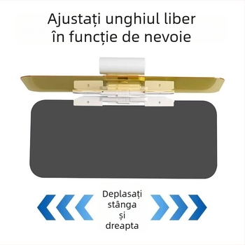 Viziere auto anti-reflexie pentru șofer – zi/noapte, vedere nocturnă, anti-fază cu fascicul înalt, telescopic, din plastic