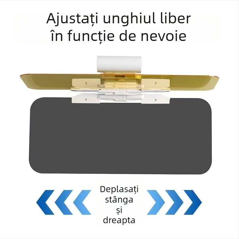 Viziere auto anti-reflexie pentru șofer – zi/noapte, vedere nocturnă, anti-fază cu fascicul înalt, telescopic, din plastic