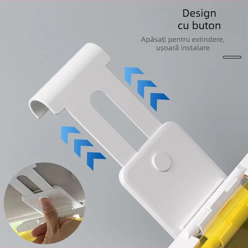 Viziere auto anti-reflexie pentru șofer – zi/noapte, vedere nocturnă, anti-fază cu fascicul înalt, telescopic, din plastic