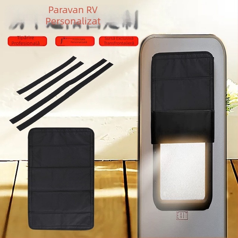 Parasolar auto și camper cu magneți puternici, tip reflectorizant, rulou, film de aluminiu 300D