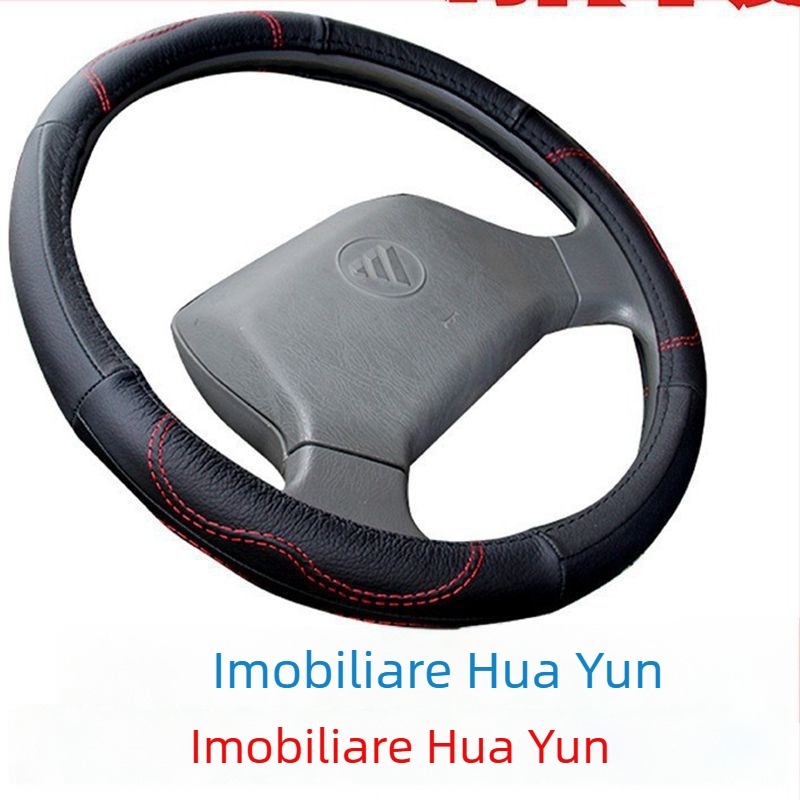 Husă volan Putai din piele naturală, pentru sedan, stil business, toate anotimpurile, montaj universal