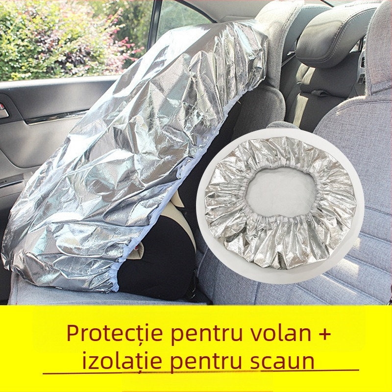 Husă universală pentru volan, parasolar auto, husă anti-praf și husă pentru scaunul copilului – imprimabilă