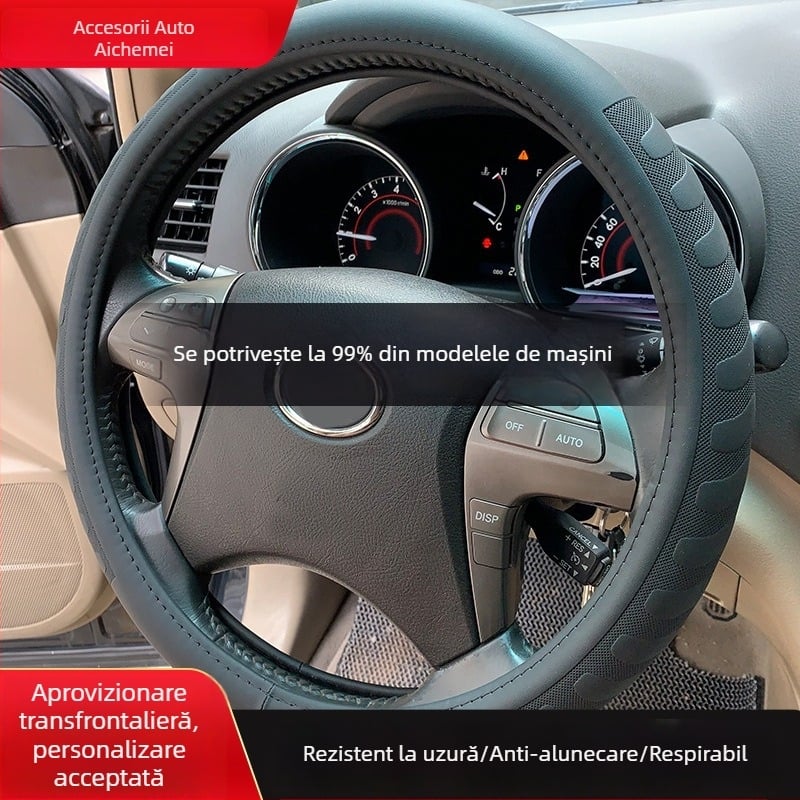 Husă universală pentru volan, diametrul 38 cm, piele artificială