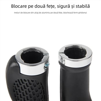 Gripuri pentru ghidon din silicon, cu închidere unică, antiaderare, pentru biciclete fixie, pliabile și MTB