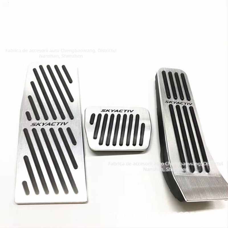 Set pedale din aliaj de aluminiu pentru Mazda 3 CX-30 (2020–2022), pedale de accelerație și frână antiderapante, transmisie automată