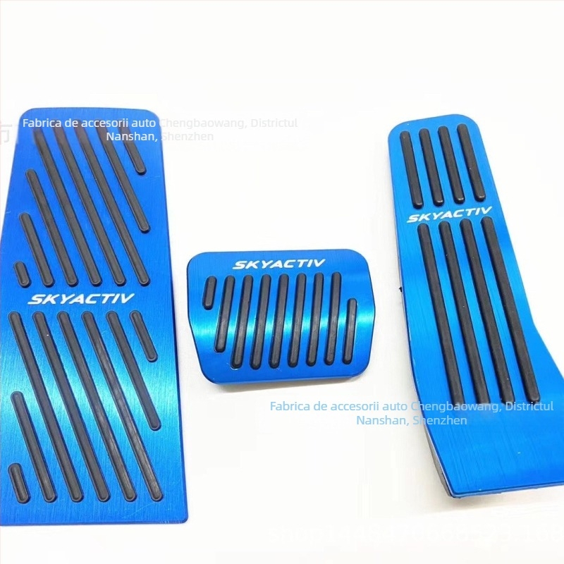 Set pedale din aliaj de aluminiu pentru Mazda 3 CX-30 (2020–2022), pedale de accelerație și frână antiderapante, transmisie automată
