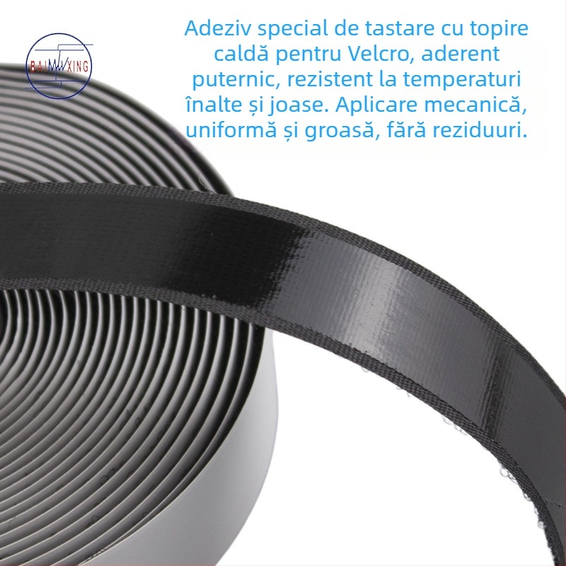 Bandă Velcro adezivă pentru perdele și uși – Velcro din nailon, dublu adeziv, utilizare casnică și auto, brand bxx