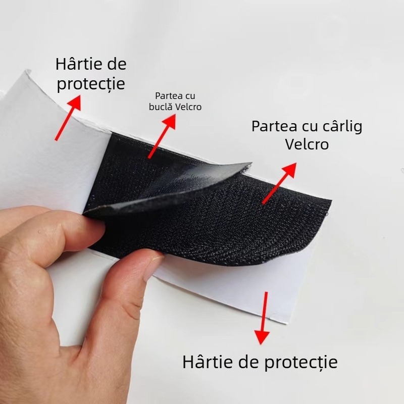 Velcro adeziv pentru textile de casă — cu prindere dublă, puternică pentru canapele și perdele