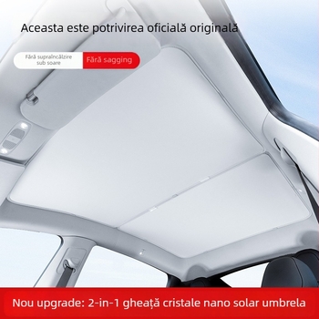 Parasolar auto pentru Tesla Model 3 | Material plasă, Montare prin clipare, Compatibil Model 3, Stil simplu