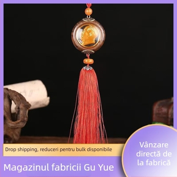 Pandantiv auto aromatizant – leu din lemn în stil desen animat pentru oglinda retrovizoare (Material: Lemn; Stil: Desen animat; Funcție: Aromă)