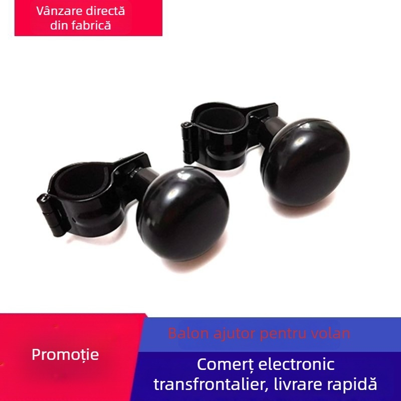 Bilă de asistență pentru volan, universal – metal + plastic, nepersonalizabilă, fără imprimare de logo, compatibilă cu modele universale de mașină, cadou promoțional