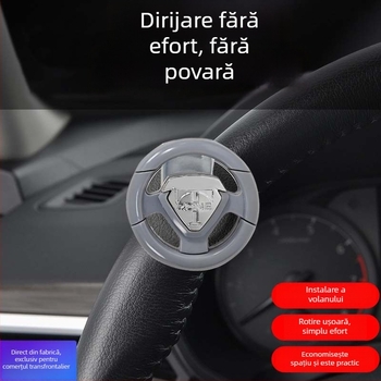 Boostător de volan auto, ABS+fier, 85 g, Compatibil cu toate modelele, Imprimare logo disponibil