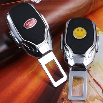 Inserție pentru centură auto | aliaj de aluminiu și piele | logo personalizat | greutate 0.1