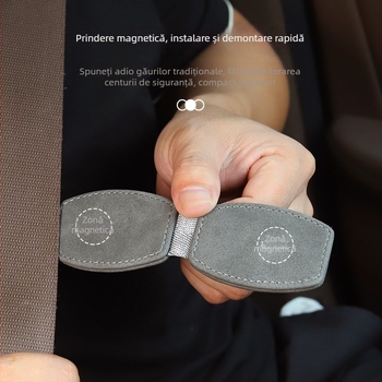 Clip limitator de centură auto – clemă reglabilă pentru copii și femei însărcinate, prevenind strangularea gâtului și a abdomenului