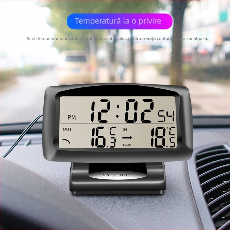 Shunwei SH-350 higrometru digital auto cu ceas reglabil
