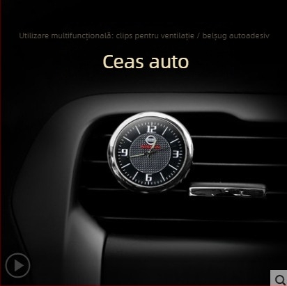 Ceas decorativ pentru Nissan Sylphy, Teana, Qashqai, X-Trail, Patrol – metal, unghi reglabil, ceas auto, brand Friends