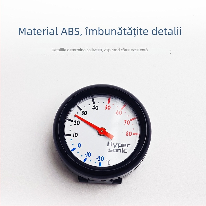 hypersonic Termometru Mini — ABS, Carcasă rotundă, pentru mașini