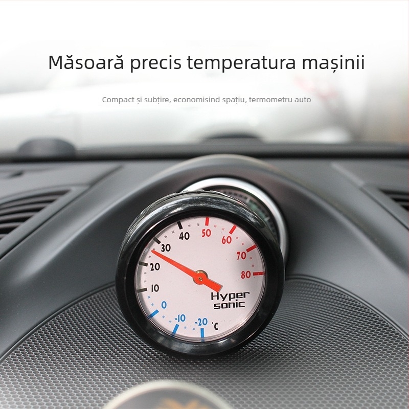hypersonic Termometru Mini — ABS, Carcasă rotundă, pentru mașini