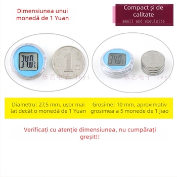 Senzor digital de temperatură și umiditate – plastic ABS + mecanism – Tip axial