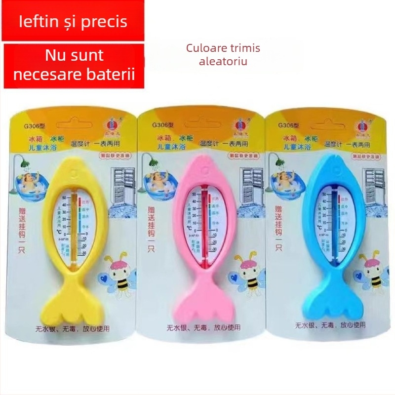 Termometru de interior/exterior cu unghi reglabil, senzor de temperatură a apei pentru baie și frigider