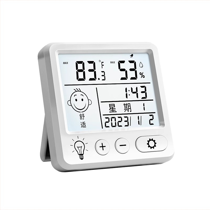 Termometru digital de interior pentru temperatură și umiditate – precizie înaltă, cu afișaj
