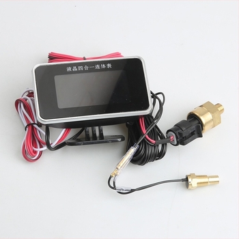 Display LCD patru în unu pentru autoturisme: presiune ulei, nivel ulei, temperatură a apei și voltmetru, 24V