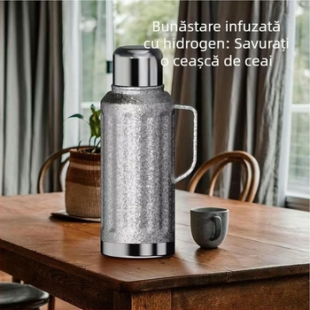 Ceainic izolat pentru casă și exterior, capacitate mare, afișaj mecanic de temperatură, rezervor intern din oțel inoxidabil 304, carcasă din oțel inoxidabil 201, izolație 12–24 de ore
