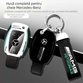 SNBLO husă cheie Mercedes-Benz C260L – ABS, de înaltă calitate, personalizabilă