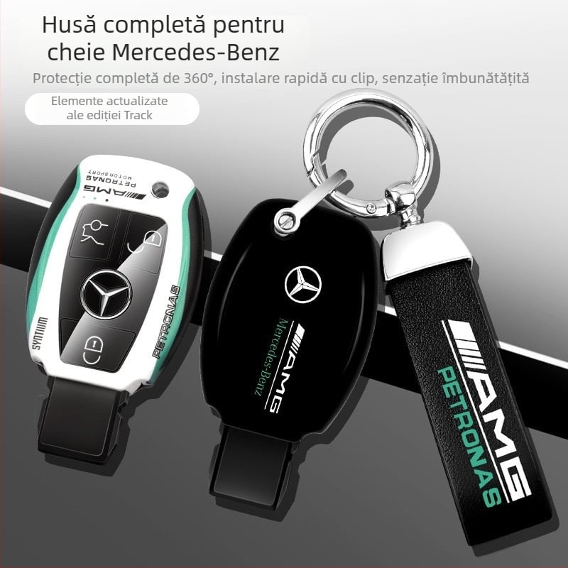 SNBLO husă cheie Mercedes-Benz C260L – ABS, de înaltă calitate, personalizabilă
