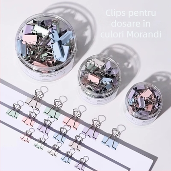 Set de clips: Binder Clips, Tail Clips, Document Clips, Butterfly Clips, Fishtail Clips, Phoenix Tail Clips, Swallowtail Clips — Marcă: Friendly; Material: Altul; Tip produs: Altul