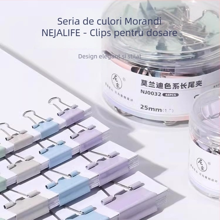 Set de clips: Binder Clips, Tail Clips, Document Clips, Butterfly Clips, Fishtail Clips, Phoenix Tail Clips, Swallowtail Clips — Marcă: Friendly; Material: Altul; Tip produs: Altul