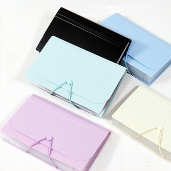 Mapă pentru documente A6 Stand Up, cu mai multe pagini, din plastic, marca Add Dian Yi, grosime placă 0,9 mm, lățime spate 2 cm, potrivită pentru hârtie 10×15