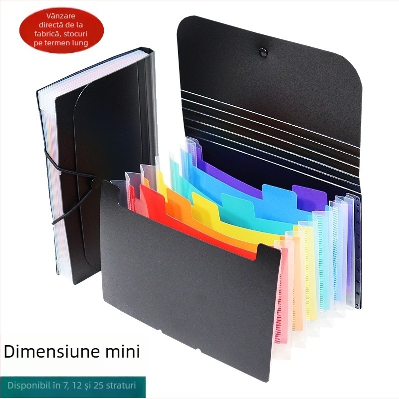 Mapă pentru documente A6 Stand Up, cu mai multe pagini, din plastic, marca Add Dian Yi, grosime placă 0,9 mm, lățime spate 2 cm, potrivită pentru hârtie 10×15