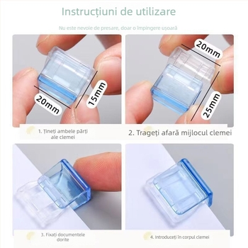 Clip de colț, din plastic, marca Other, multifuncțional pentru birou