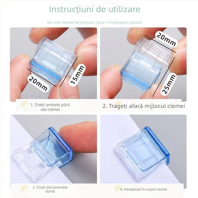 Clip de colț, din plastic, marca Other, multifuncțional pentru birou