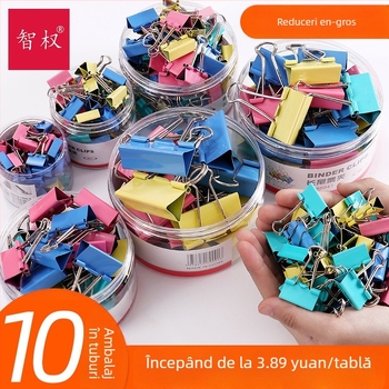 Clip metalic pentru birou – brand Intellectual power, model Other, clip pentru fișiere/chitanțe, design cu coadă lungă