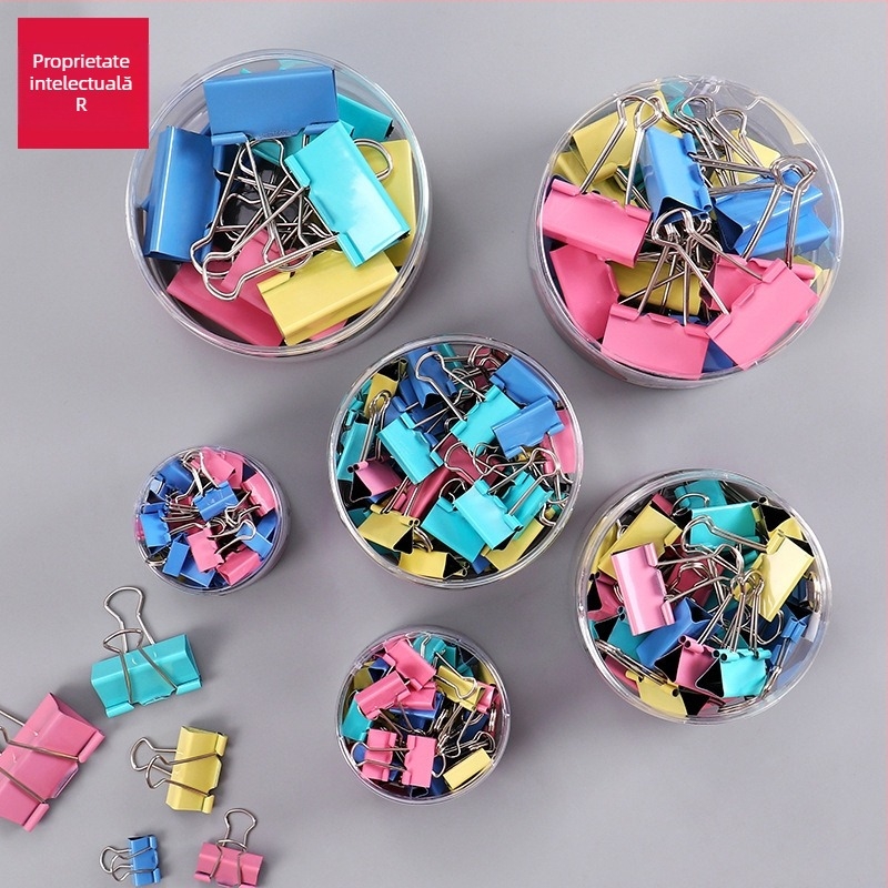 Clip metalic pentru birou – brand Intellectual power, model Other, clip pentru fișiere/chitanțe, design cu coadă lungă