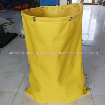 Geantă confidențială pentru documente, din pânză, închidere cu șnur, construcție cu bază și panouri laterale, personalizabilă, marcă Huasheng Canvas