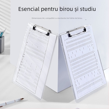 TRANBO clemă pentru placă de birou, stil japonez – plastic, mapă cu mai multe pagini, prelucrare personalizabilă