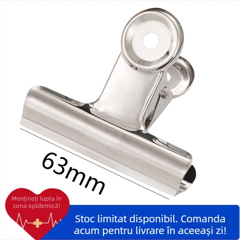 Clește metalic pentru documente cu coadă lungă, design desen animat — Material: metal; Marcă: Other; Tip produs: dosar de evidență; Ambalare: într-o singură bucată.