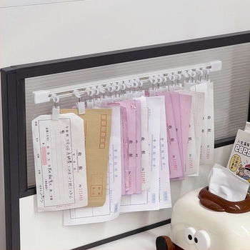 Organizator de documente pentru birou cu clip pentru chitanțe și șină glisantă, model 128, material: altul, marcă: altul, autorizare IP: Nu