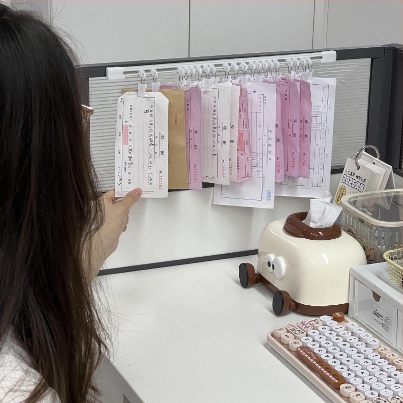 Organizator de documente pentru birou cu clip pentru chitanțe și șină glisantă, model 128, material: altul, marcă: altul, autorizare IP: Nu