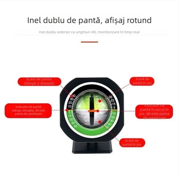 Nivel de pantă pentru mașină, cu minge decorativă iluminată, senzor auto pentru off-road