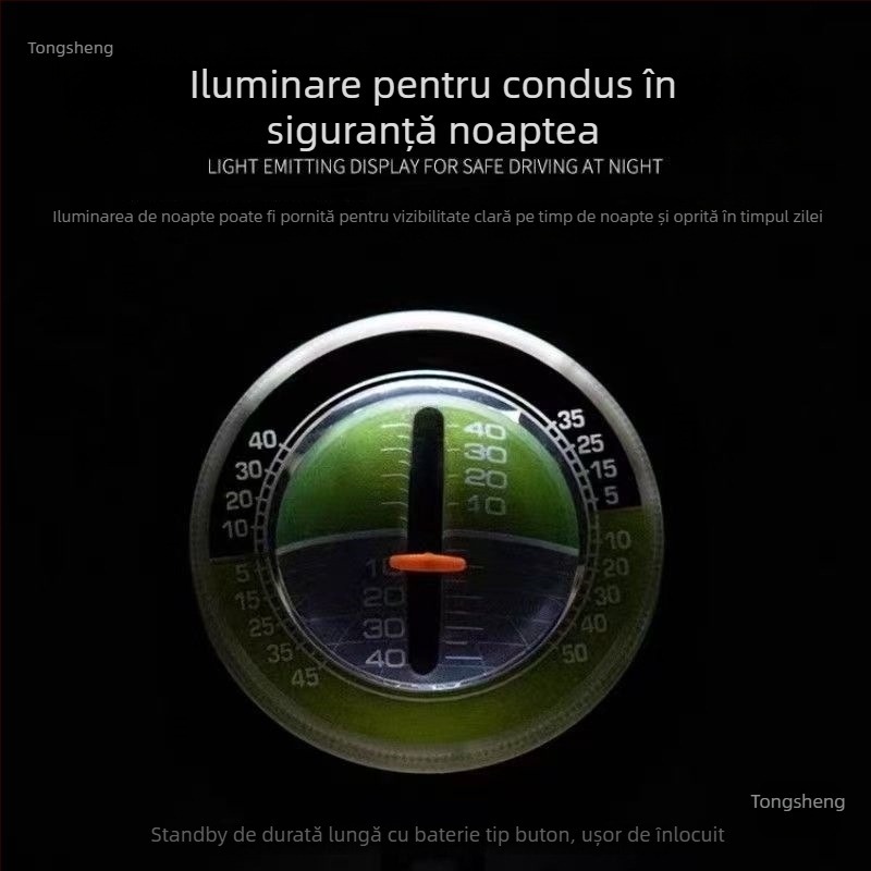 Nivel de pantă pentru mașină, cu minge decorativă iluminată, senzor auto pentru off-road