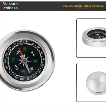 Busolă - oțel inoxidabil, portabilă, utilizare în exterior | Marcă: Record Work