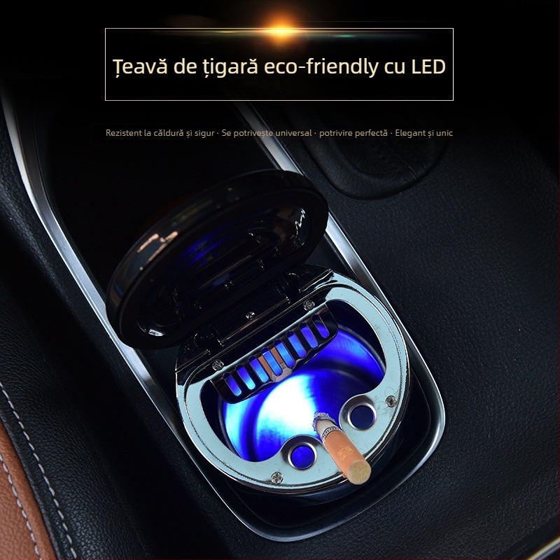 Cenușar auto cu interior metalic, marca Bjd; modelul 00, codul produsului 004; potrivit pentru mașină, casă și spații publice.